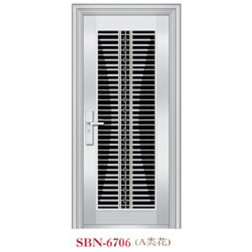 Puerta de acero inoxidable para exteriores (SBN-6706)